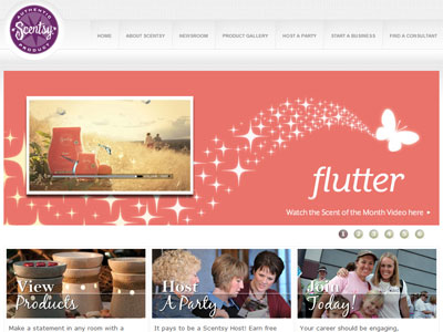 Scentsy Flutter website