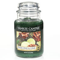 Yankee Candle Pinecone and Lime home fragrances
