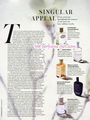 Ralph Lauren Fragrance Collection Perfume editorial Allure Singular Sensations