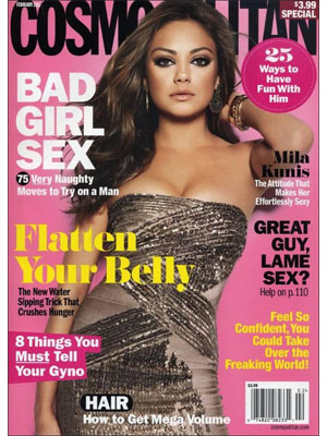 Cosmopolitan Magazine, Feb 2011, Mila Kunis