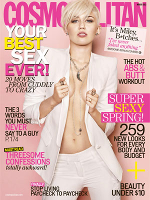 Cosmopolitan March 2013 Miley Cyrus