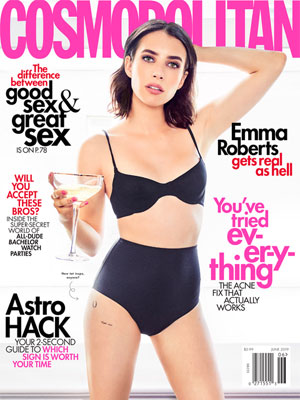 Cosmopolitan Emma Roberts June 2019