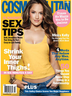 Cosmopolitan, October 2011, Minka Kelly