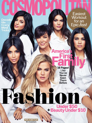 Kardashian Jenner Family Cosmopolitan Magazine November 2015