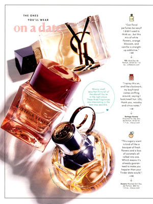 Yves Saint Laurent Libre Perfume editorial Cosmopolitan