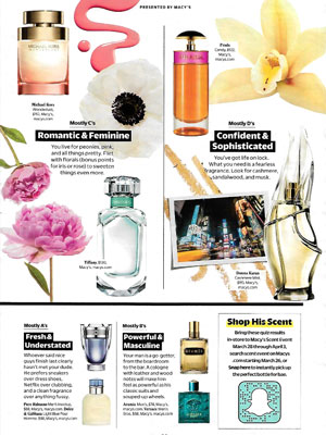 Donna Karan Cashmere Mist Perfume editorial Cosmopolitan