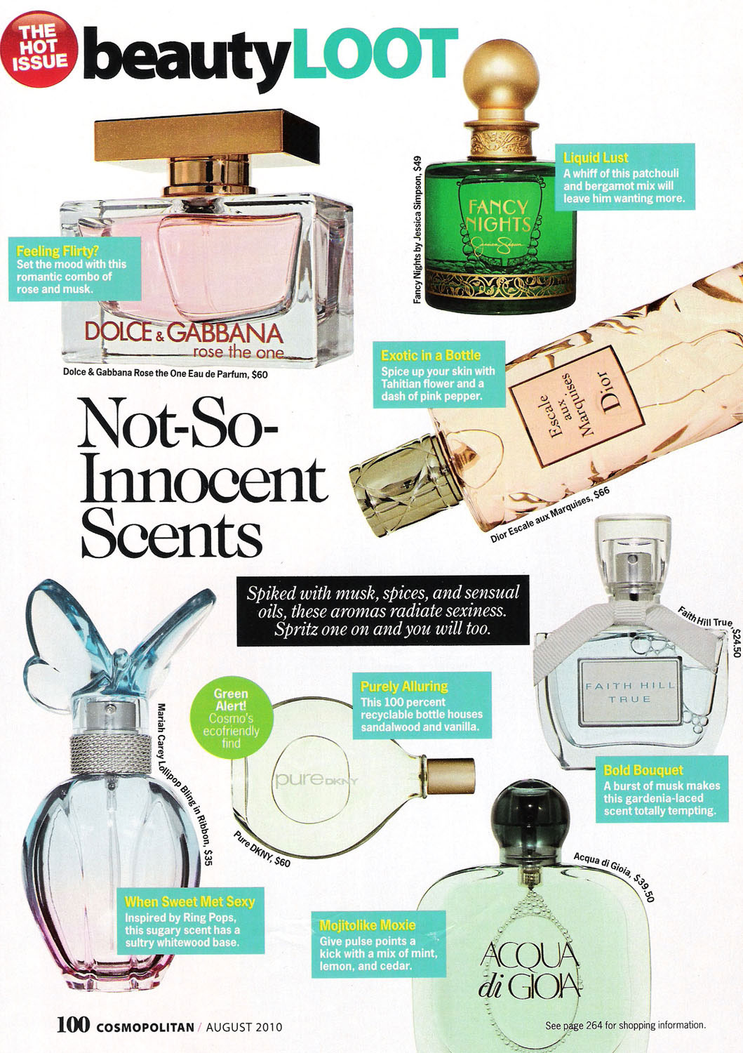 Cosmopolitan August 2010 Perfume Editorial