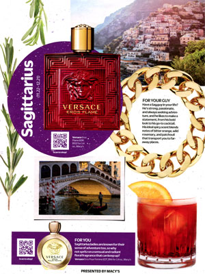 Versace Eros Flame Perfume editorial Cosmopolitan
