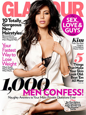 Glamour Magazine, Feb 2011, Kim Kardashian
