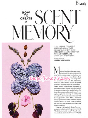 How to Create a Scent Memory - InStyle September 2016