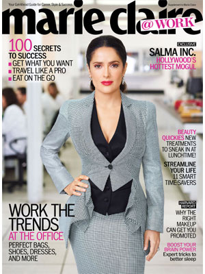 Marie Claire at work, May 2012, Salma Hayek