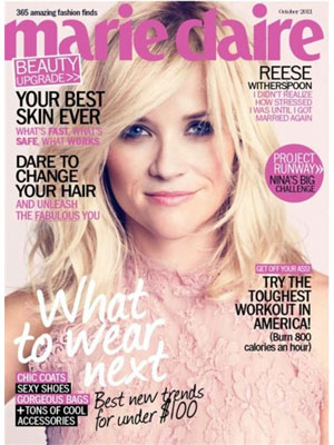 Marie Claire, October 2011, Reese Witherspoon