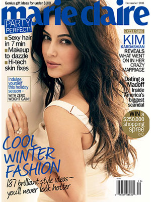 Marie Claire, December 2011, Kim Kardashian
