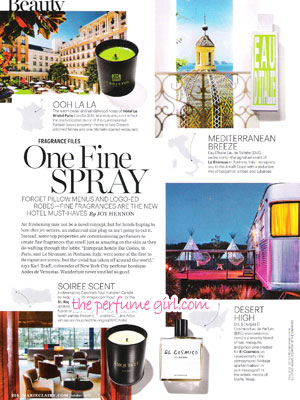 Fragrance Files - One Fine Spray Marie Claire Oct 2015