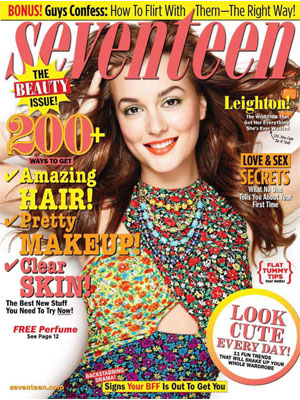 Seventeen Magazine, Feb 2011, Leighton Meester